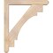 Ekena Millwork Merced Craftsman Smooth Bracket w/ Offset Brace, Douglas Fir, 5 1/2"W x 34"D x 40"H BKT0604X34X40MRC04SDF - alternate 2
